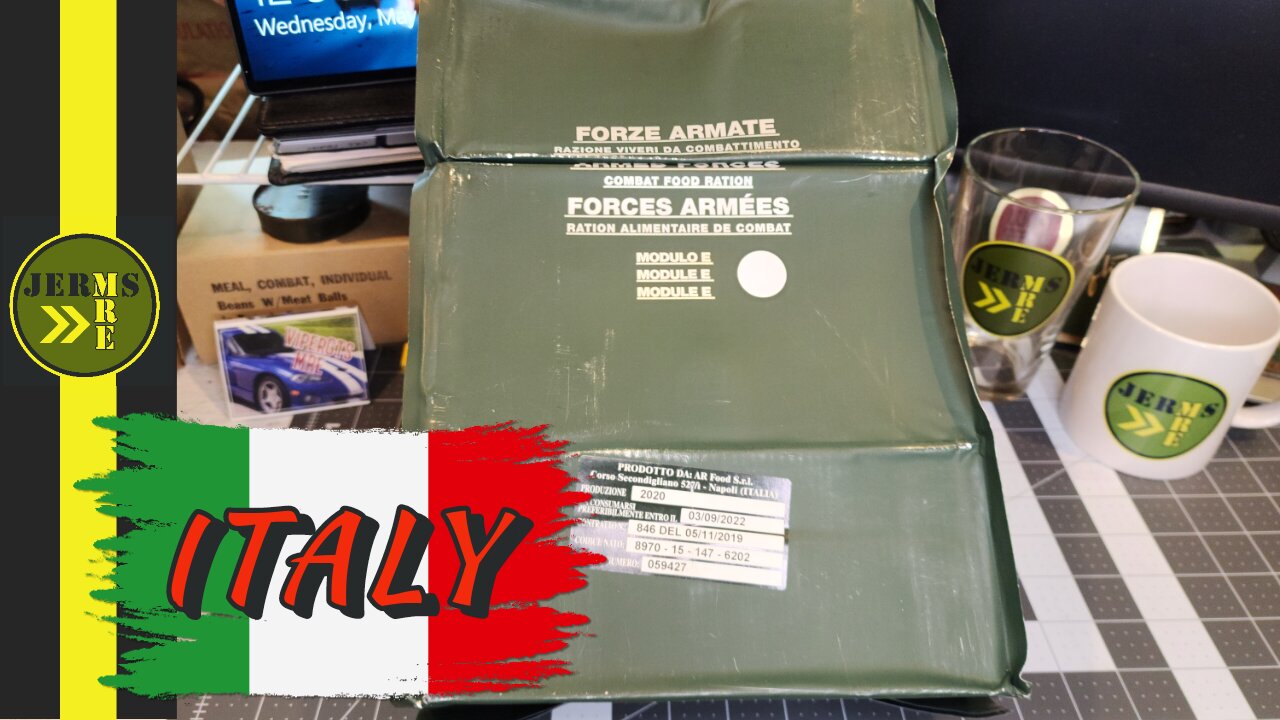 2019 Italian Armed Forces 24 hr Ration Module E MRE Review