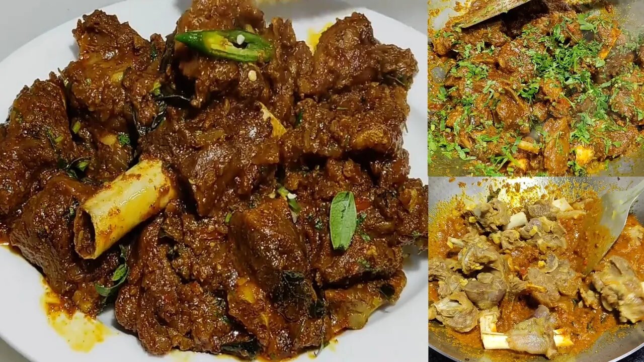 Dry Mutton Garlic recipe | dry mutton recipe | mutton special recipe