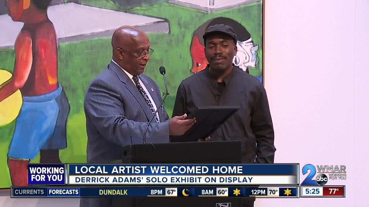 Local artist, Derrick Adams previews solo exhibit