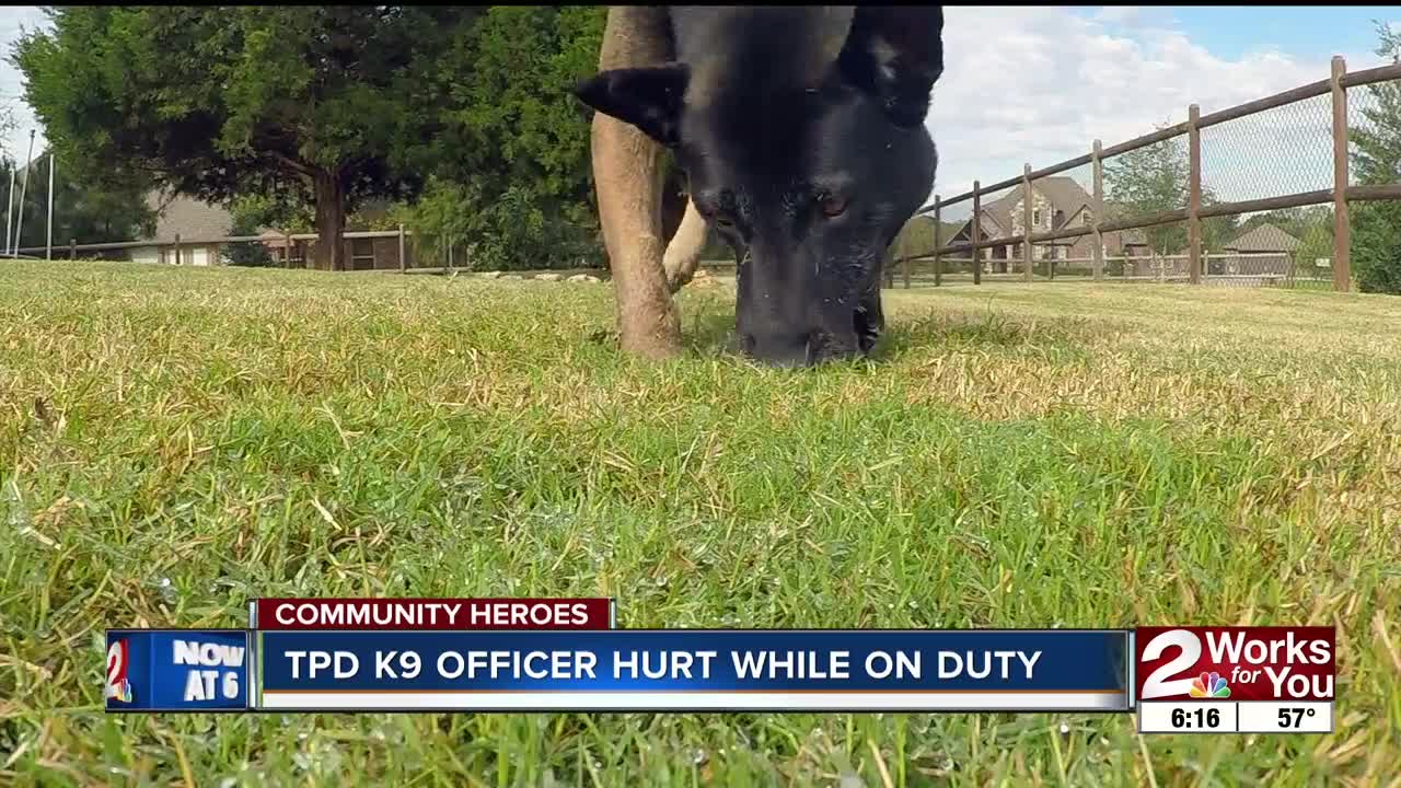 Community Heroes: TPD K9 officer hurt while on duty