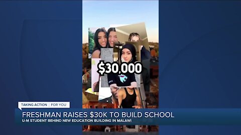 College student raises money to build school