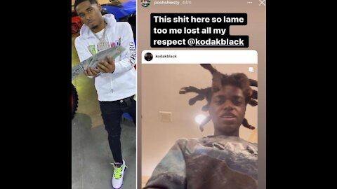 Kodak Black responds back to Pooh Shiesty