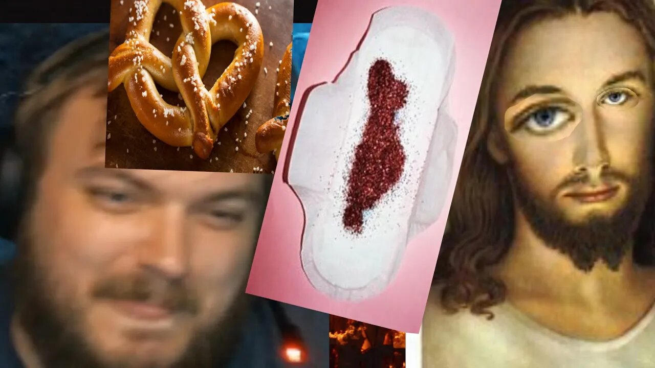 Free Pretzel, Period Blood, and Jesus Christ