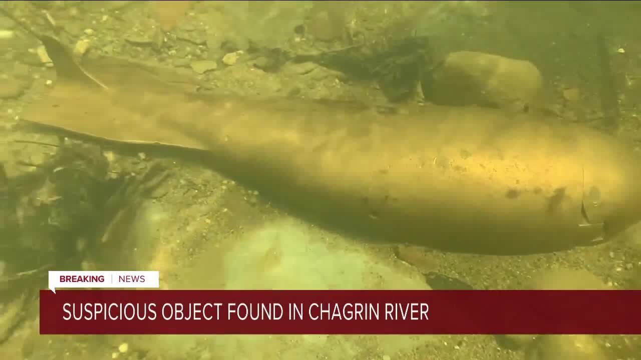 Apparent 'unexploded ordnance' located in Chagrin River; bomb squad, Air Force called to investigate