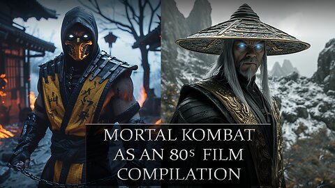 Mortal Kombat Characters 80's Dark Fantasy Animated #mortalkombat #videogame #80s #liukang #raiden