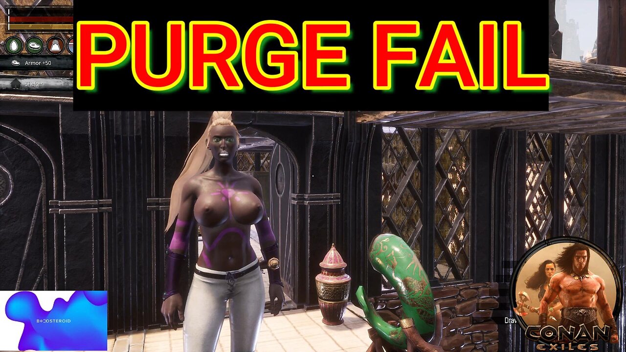 Conan Exiles Purge Fail Busty Boobs #Boosteroid #conanexiles