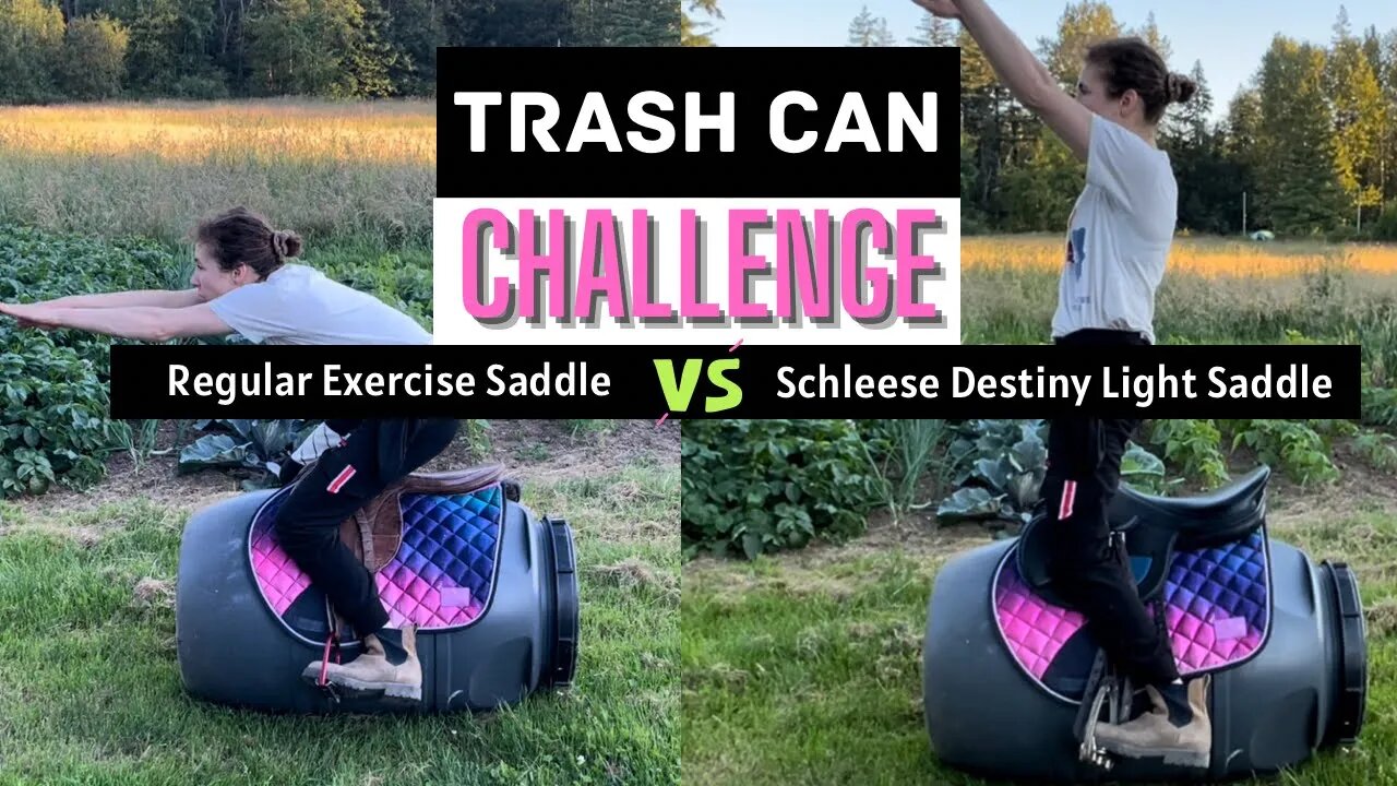 Racing Saddle Vs Destiny Light Exercise Saddle #TrashCanChallenge