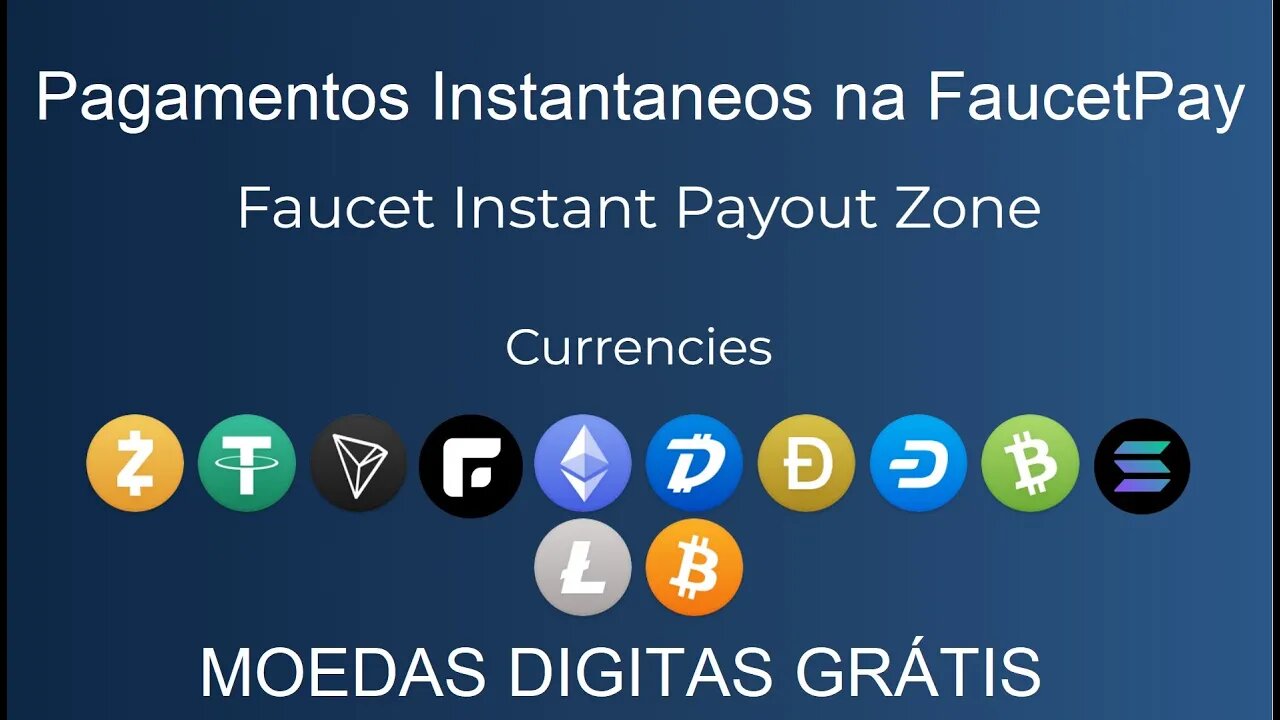 💥Receba Moedas Digitais GRÁTIS INSTANTANEAMENTE na FaucetPay💥