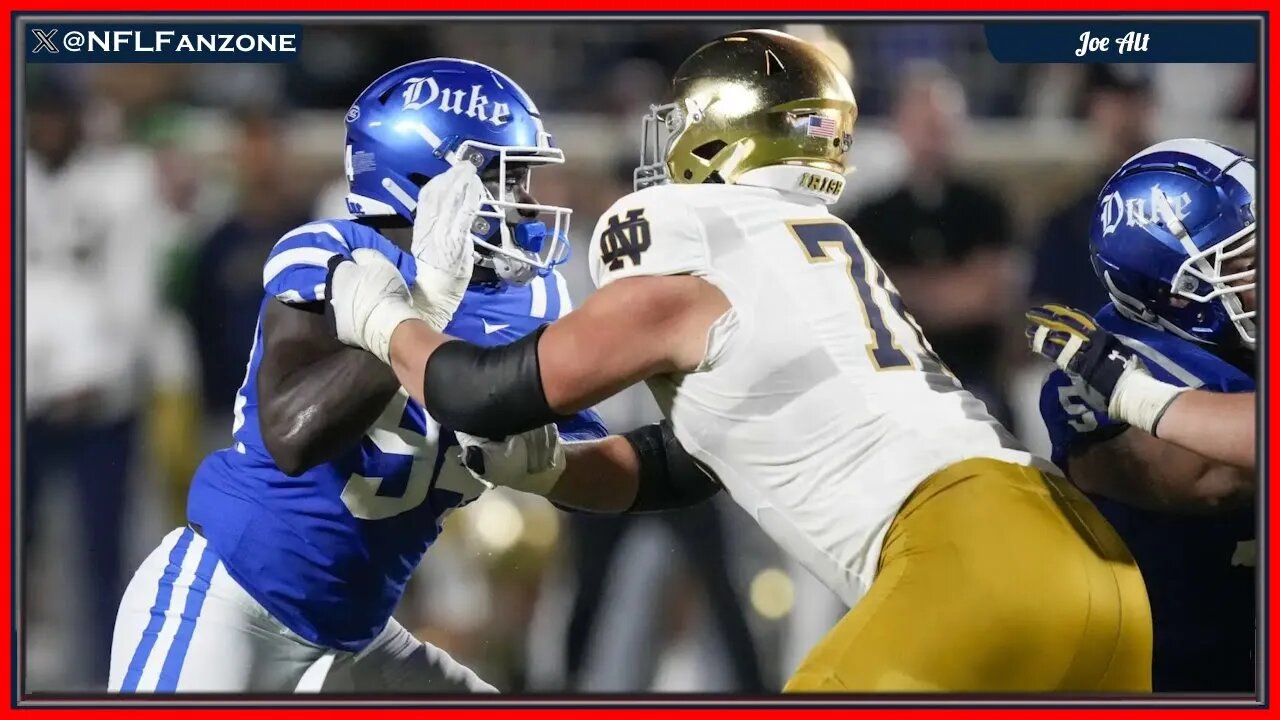 Commanders Wishlist: LT Joe Alt | Notre Dame vs Duke All-22 Film & NFL Draft Scouting Profile