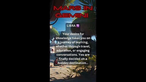 LIBRA ♎️ - Mars in Gemini energy and influence #astrology #tarotary #libra