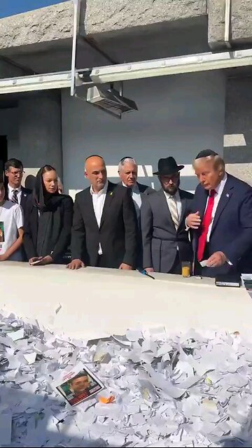 Trump acting like a Zionist Israeli jew.
