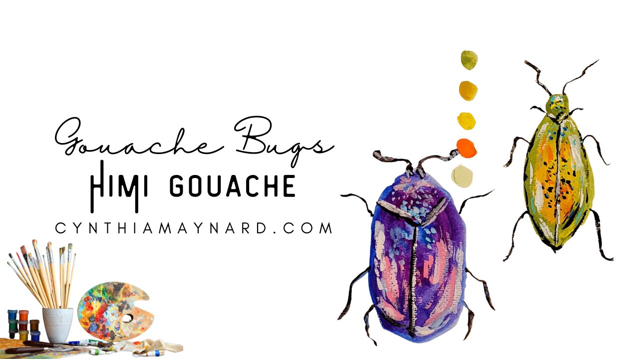 Gouache Beetle Painting