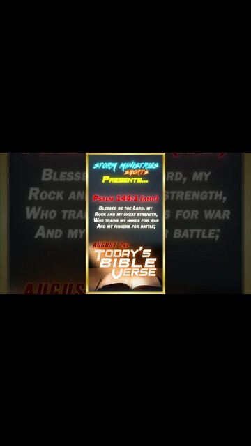 8.02.2022 | STORM MINISTRIES | #Shorts | Daily Bible Verse | PSALM 144:1 (AMP)