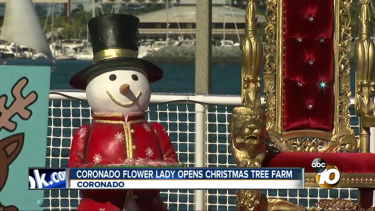 Coronado flower lady opens tree farm