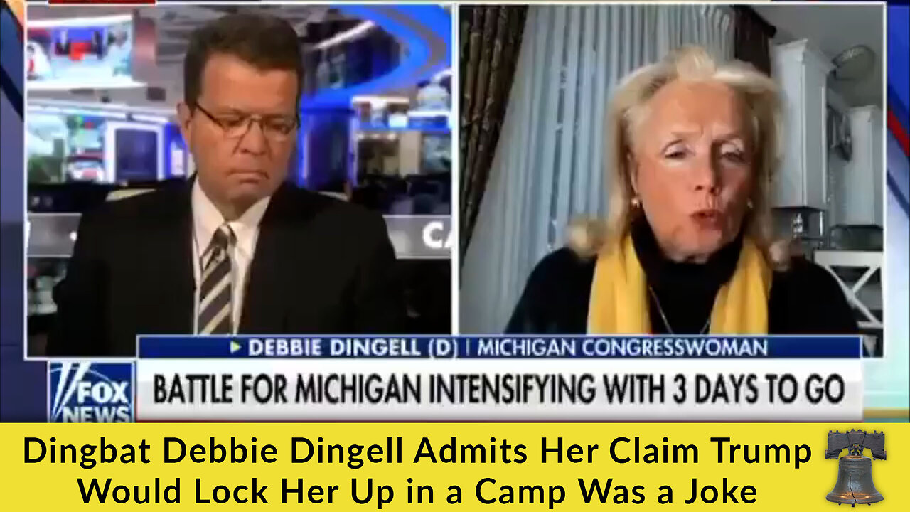 Dingbat Debbie Dingell Admits Her Claim Trump Would Lock Her Up in a Camp Was a Joke