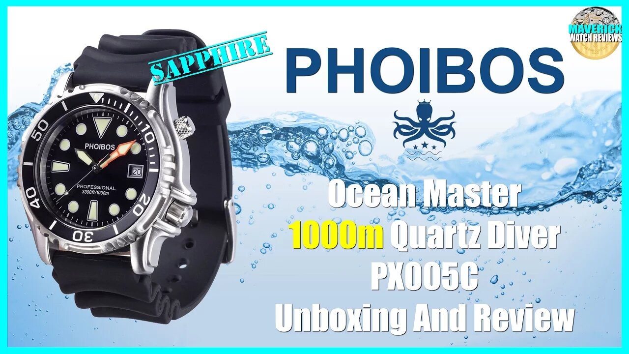 Great New Diver! | Phoibos Ocean Master 1000m Chinese Quartz Diver PX005C Microbrand Unbox & Review
