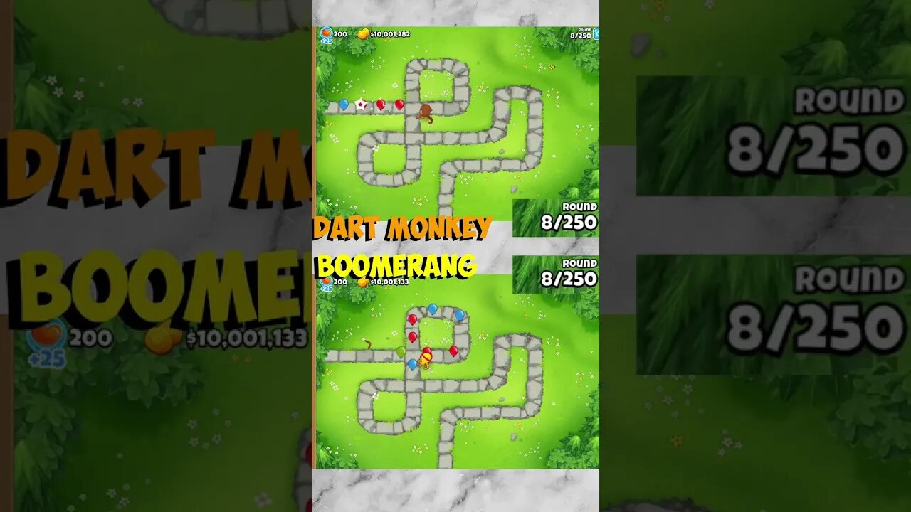 Dart VS Boomerang in BTD6