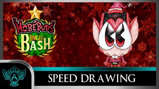 Speed Drawing: MobéBuds Jingle Bash - Blazelfer | A.T. Andrei Thomas 2022