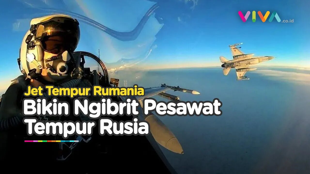 Jet Tempur F-16 Rumania Bikin Dua Pesawat Tempur Su-27 Rusia Ngibrit