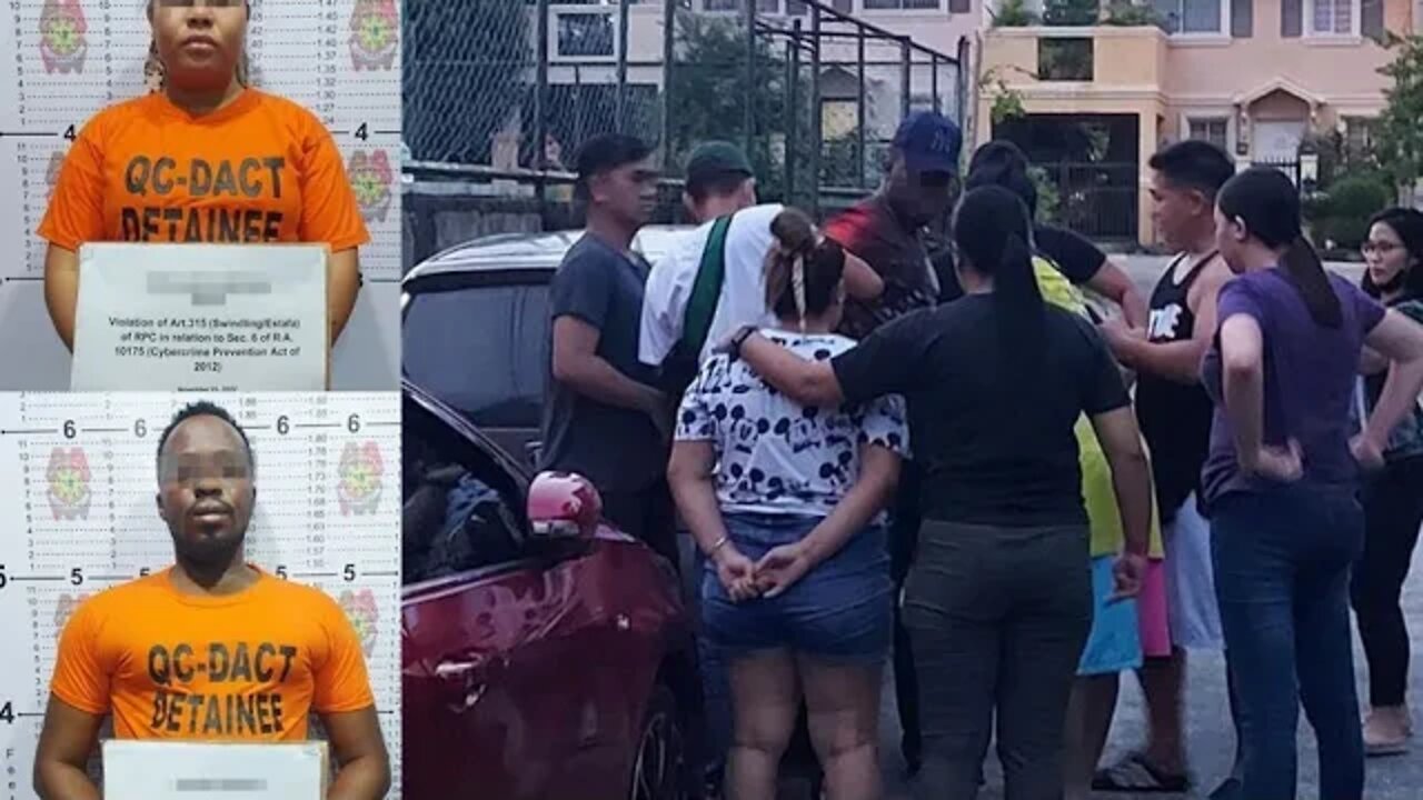 Nigerian man and his lover arrested in Philippine for romance scam.