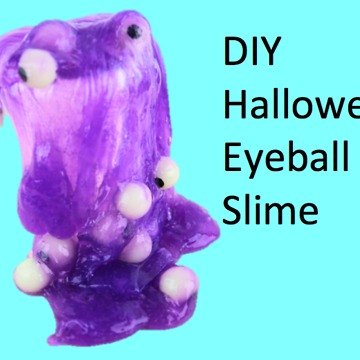 DIY Halloween eyeball slime