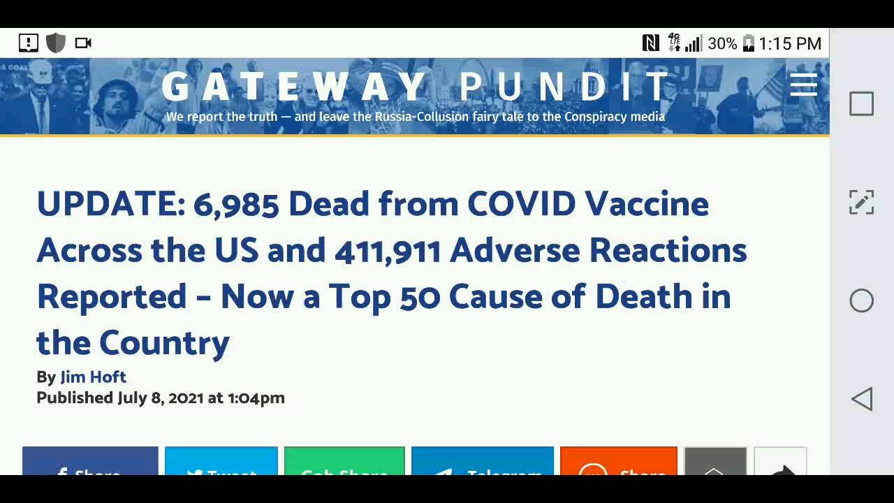 Covid Vaccine Now Top 50 Cause of Death...