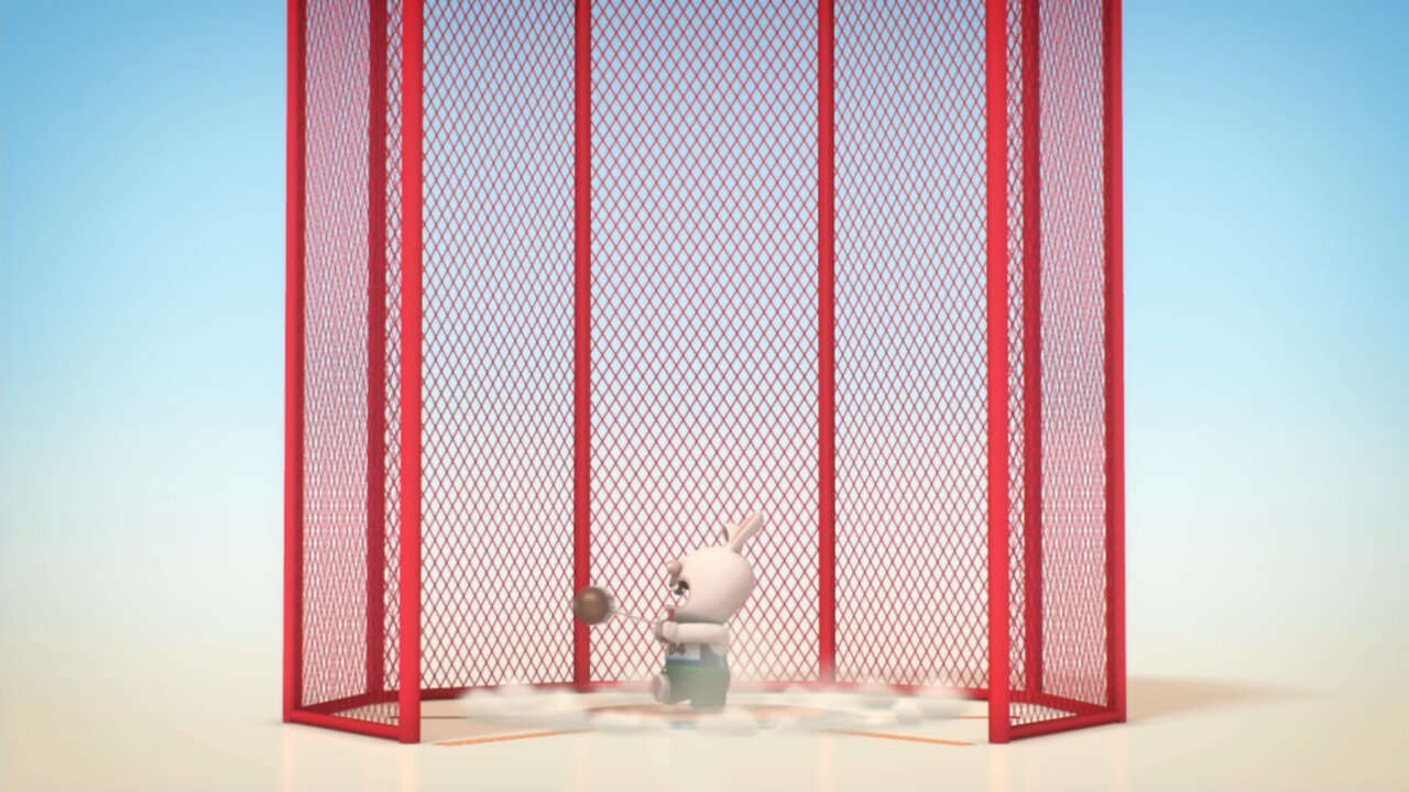 Rabbids Invasion 1 minute 1 Game Tracks and Field Tosses.