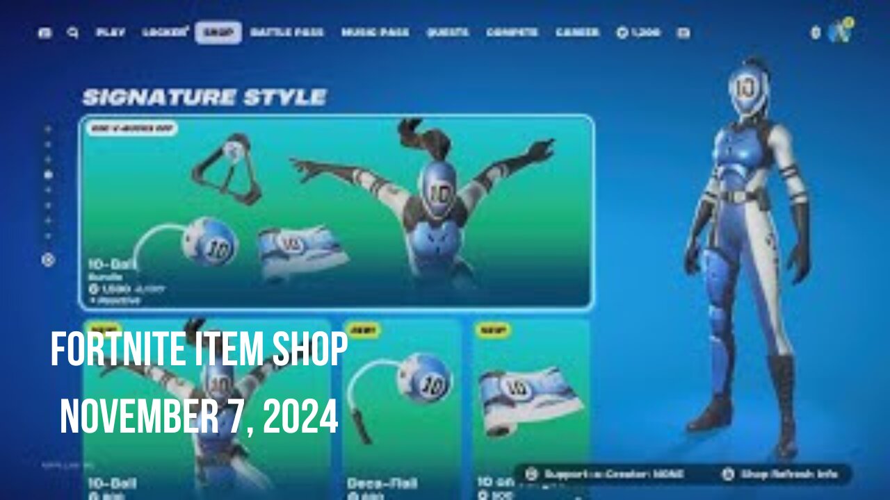Fortnite Item Shop|November 7, 2024(*New* 10-Ball Bundle)