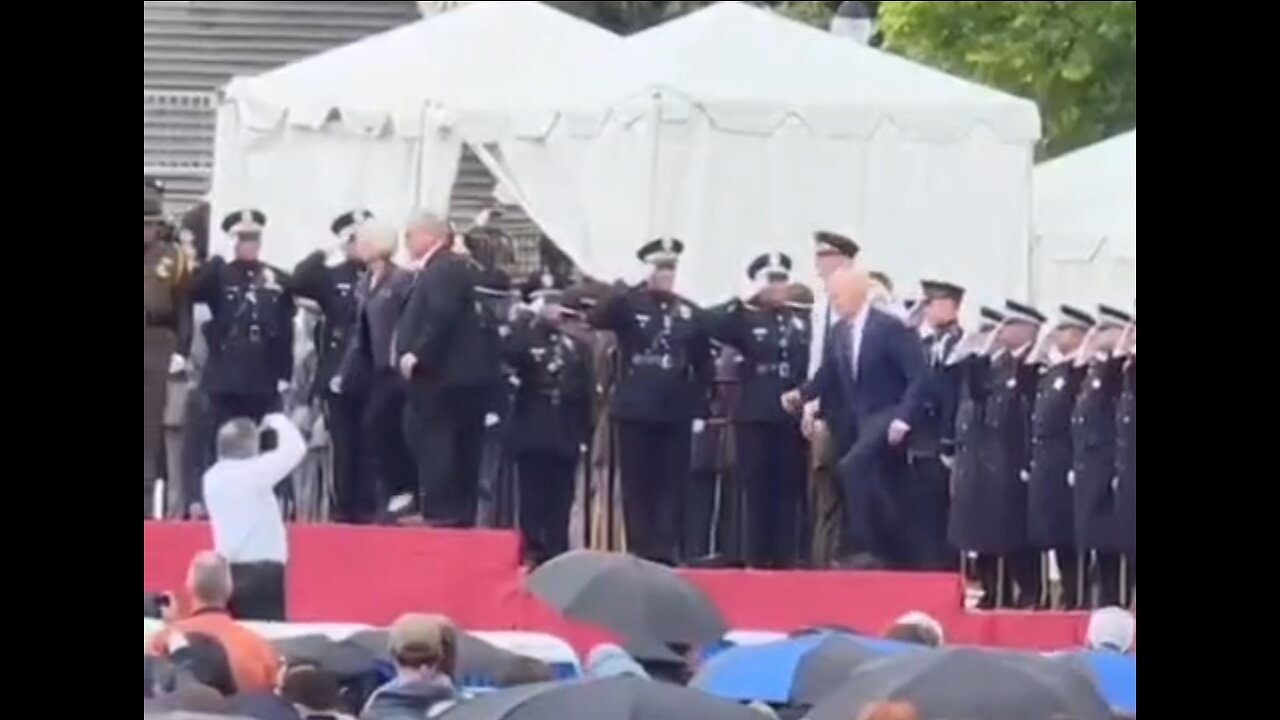 Biden Trips Up The Stairs