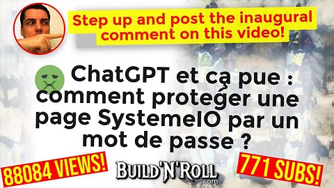 🤢 ChatGPT et ça pue : comment protéger une page SystemeIO par un mot de passe ?