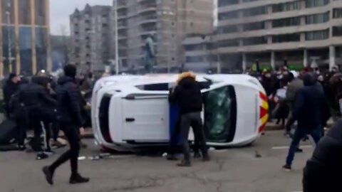 Mass Protests In The Netherlands Against COVID Lockdowns And Curfew