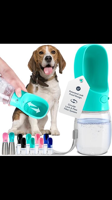 MalsiPree Dog Water Bottle Portable – Leak Proof and Lightweight Water Bottle for Dogs .