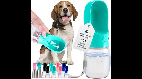 MalsiPree Dog Water Bottle Portable – Leak Proof and Lightweight Water Bottle for Dogs .