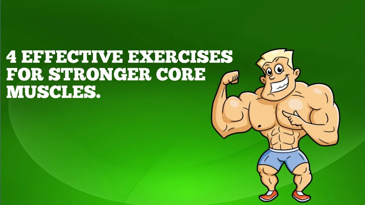 4 EFFECTIVE EXERCISES FOR STRONGER CORE MUSCLES IN 2023. #exercise #health #muscles #core