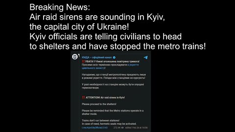 Breaking News: Sirens in Kyiv! #shorts #helpukraine