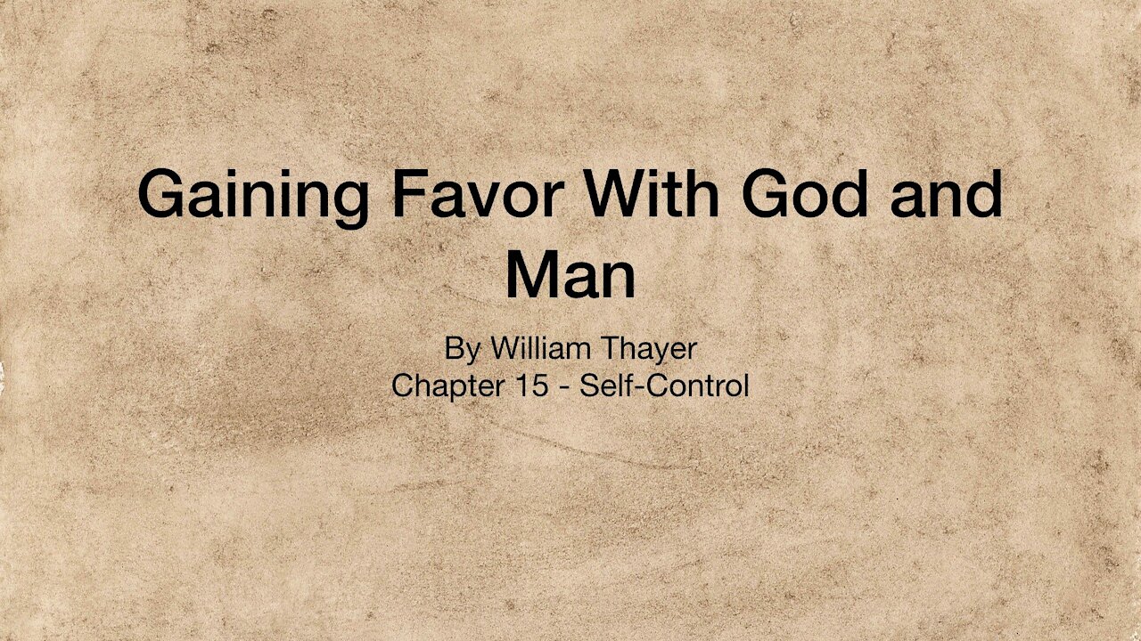 Chapter 15 - Self-Control