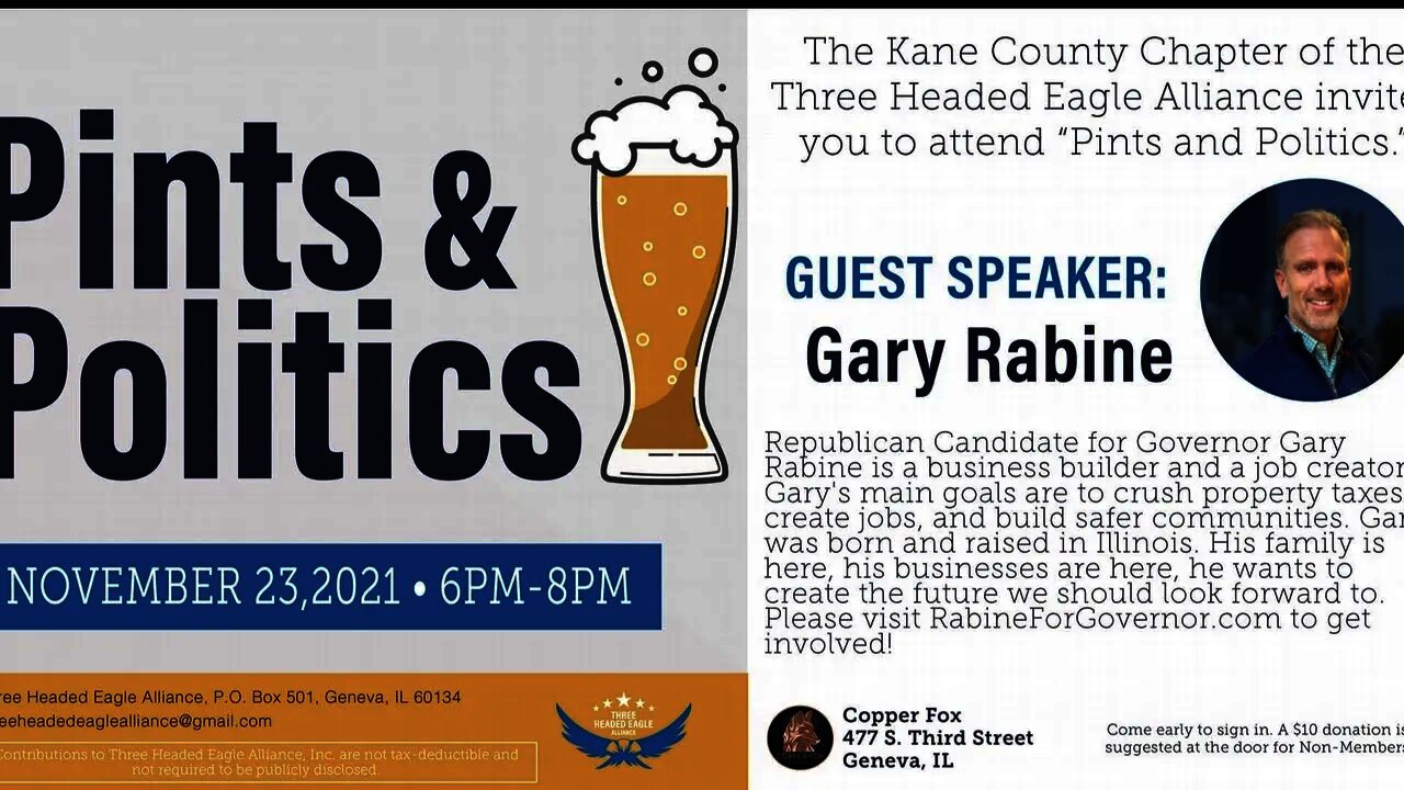 Pints and politics With guest Gary Rabine