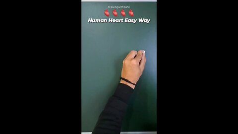 human heart easy way to draw