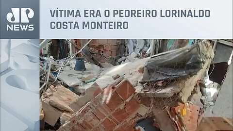 Desabamento de prédio deixa um morto na favela Rocinha, no Rio de Janeiro