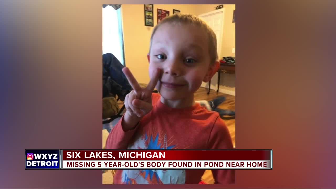 Missing 5-year-old's body found in pond near home