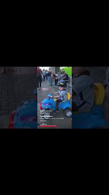 O Pequeno Gui recebendo alta do hospital