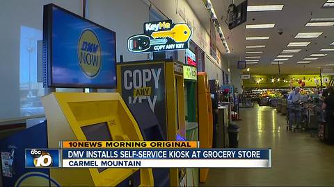 DMV installs self-service kiosk at San Diego grocery store