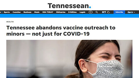 Tennessee Stops School Vaccination Programs