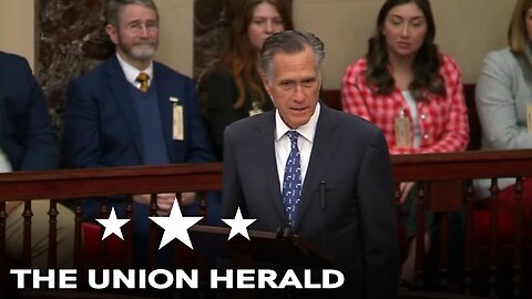 Senator Romney Delivers Final Senate Speech