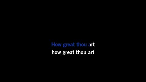 How Great Thou Art Karaoke Instrumental Lyrics in G, Page 111