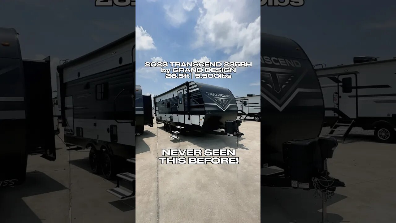 Never seen an RV with bunks like this before! 2023 Grand Design Transcend 235BH #rv #camping