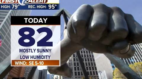 Comfortable today, then hot