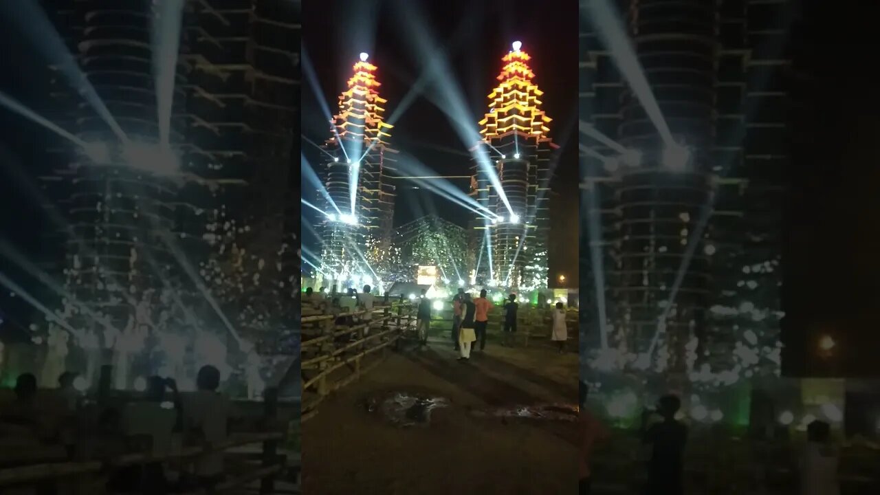 Twin Tower Kalyani ITI More 2022. Kalyani Durga Puja Theme 2022