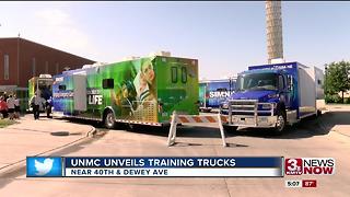 UNMC unveils training trucks