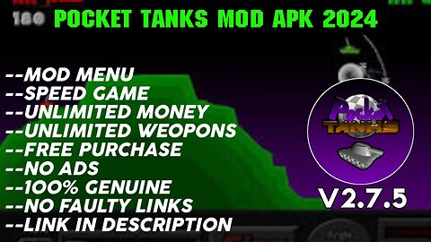 POCKET TANKS MOD APK DOWNLOAD| LATEST MOD APK DOWNLOAD